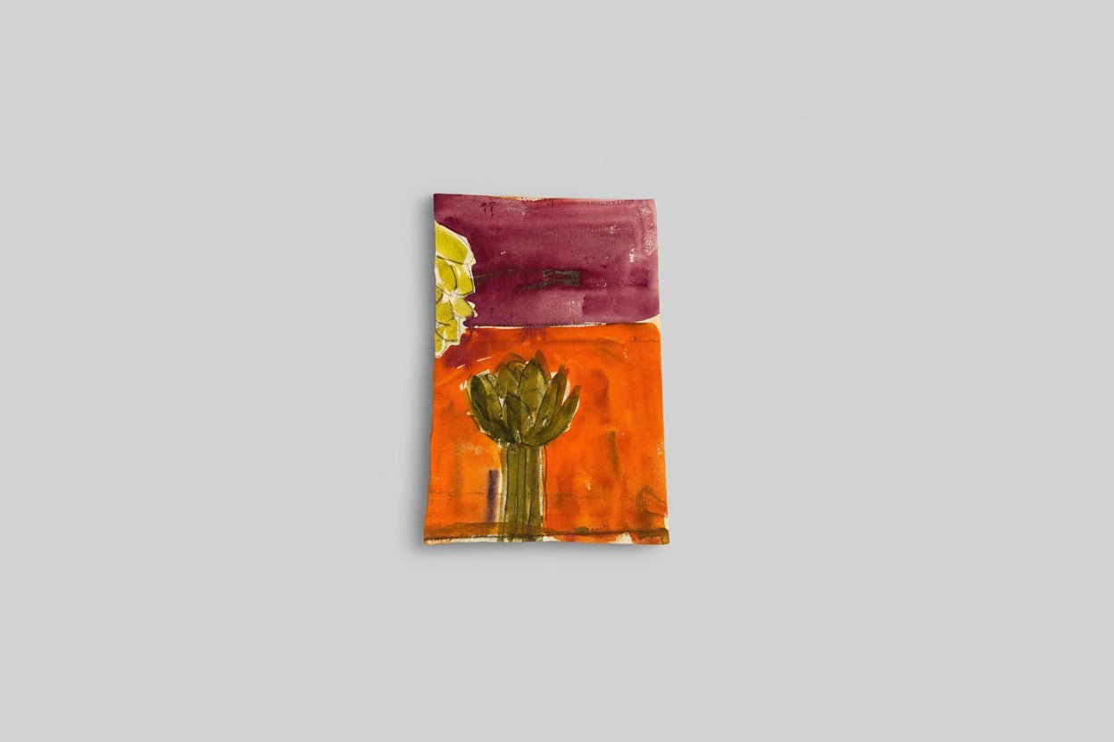 Artichokes- Mixed media on paper - The Artful