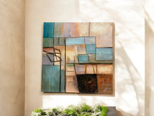 Geometric Harmony - Abstract Oil - 1288 - The Artful