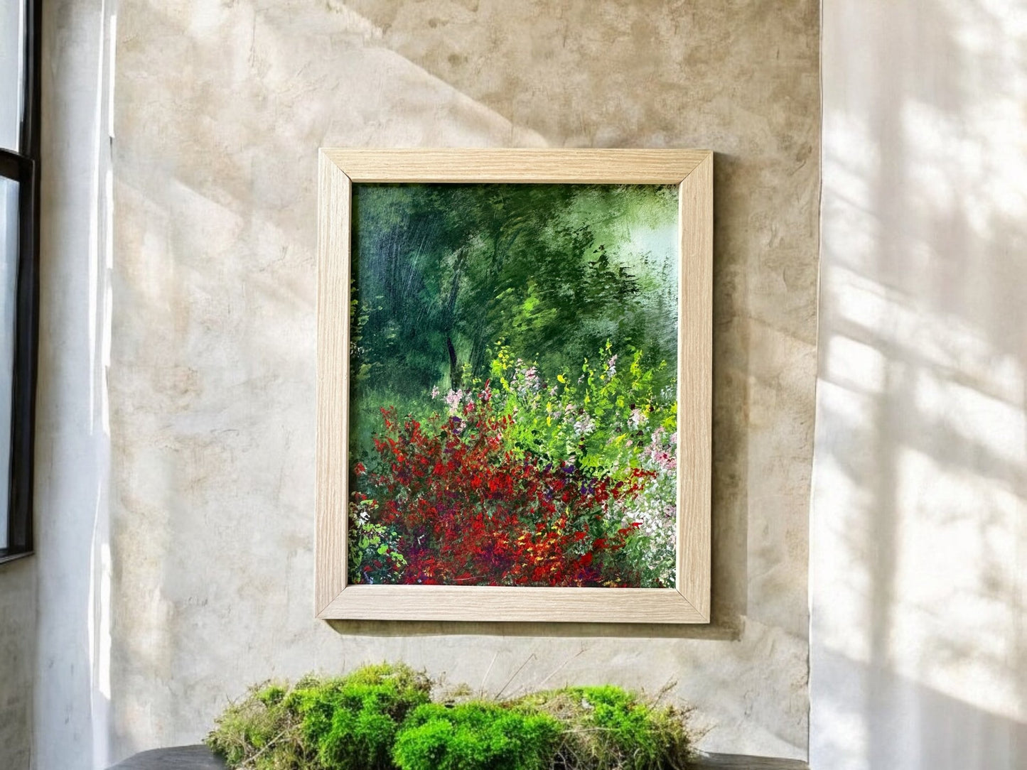 The Garden Scene - Oil on board - 1237 - The Artful