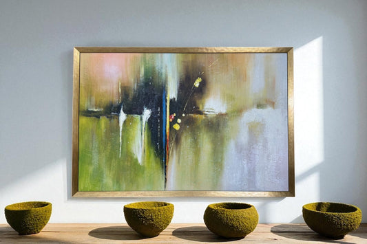 Shadows that breathe - Abstract Oil - 1447 - The Artful