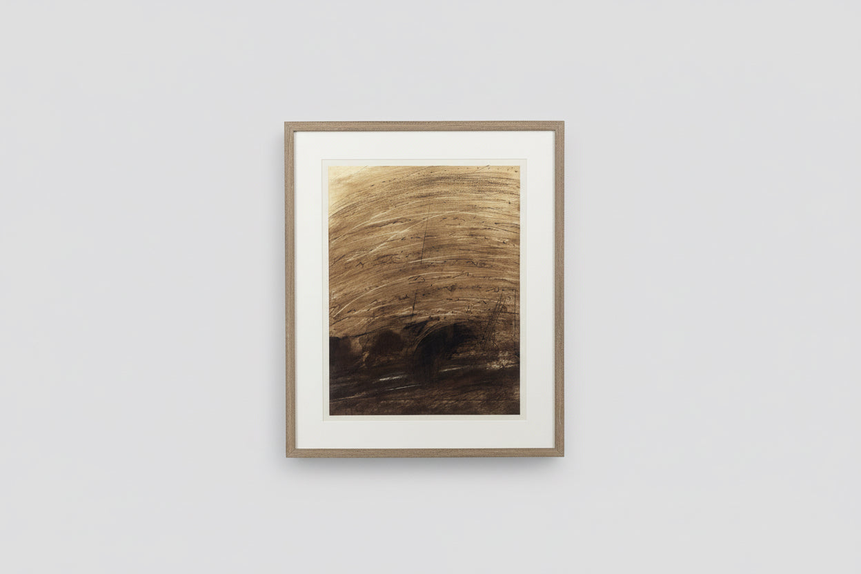 Framed artwork on a textured wall