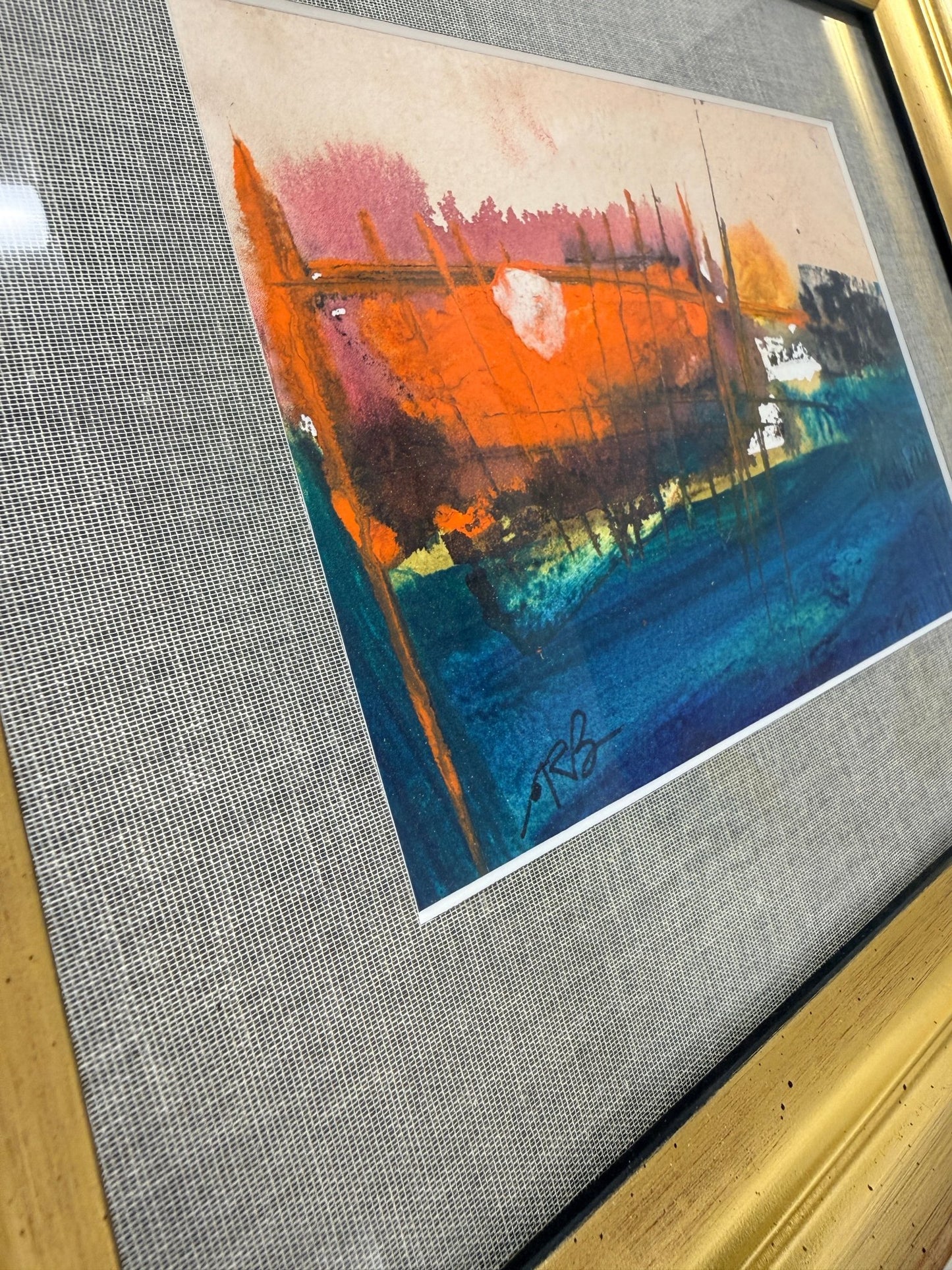 Angela Reed - Sunrise Ship - Oil on Paper - The Artful
