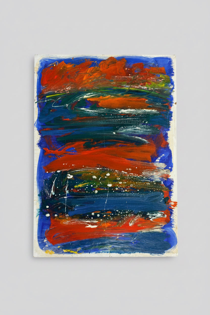 Alfonso Caliendo - Abstract “1979” - Oil on Paper #2451
