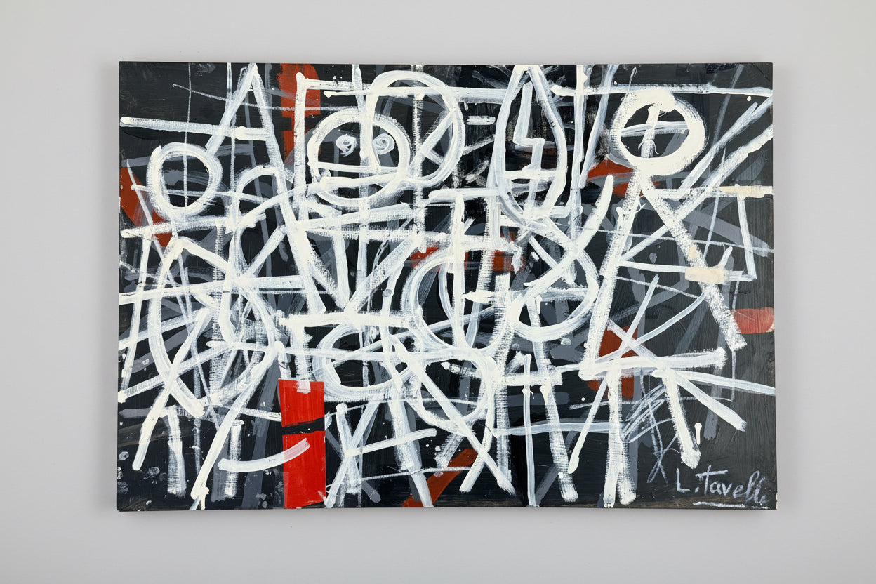 Original mixed media artwork on paper by Tavelli, Art number 2447
