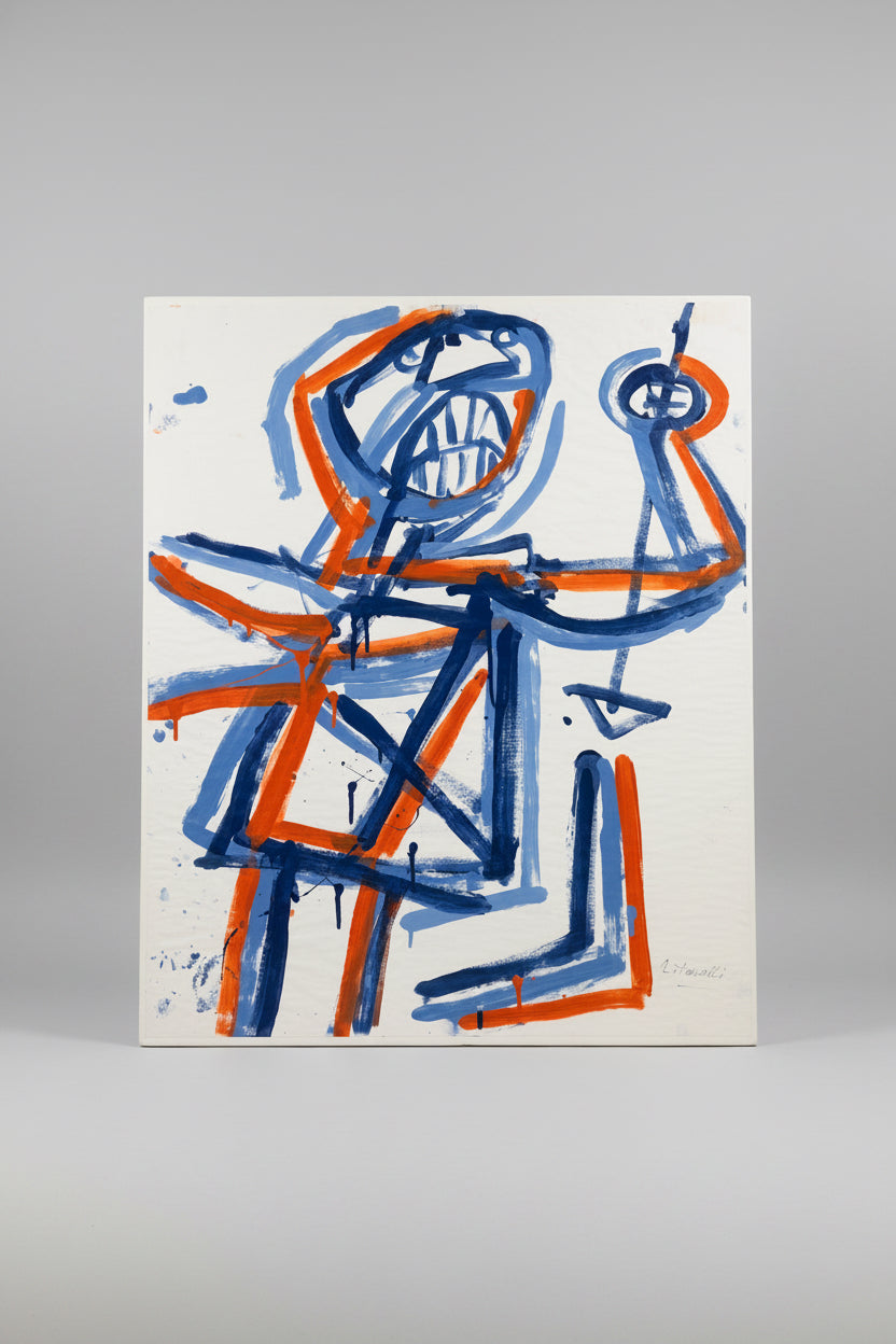 Original mixed media artwork on paper by Tavelli, Art number 2440