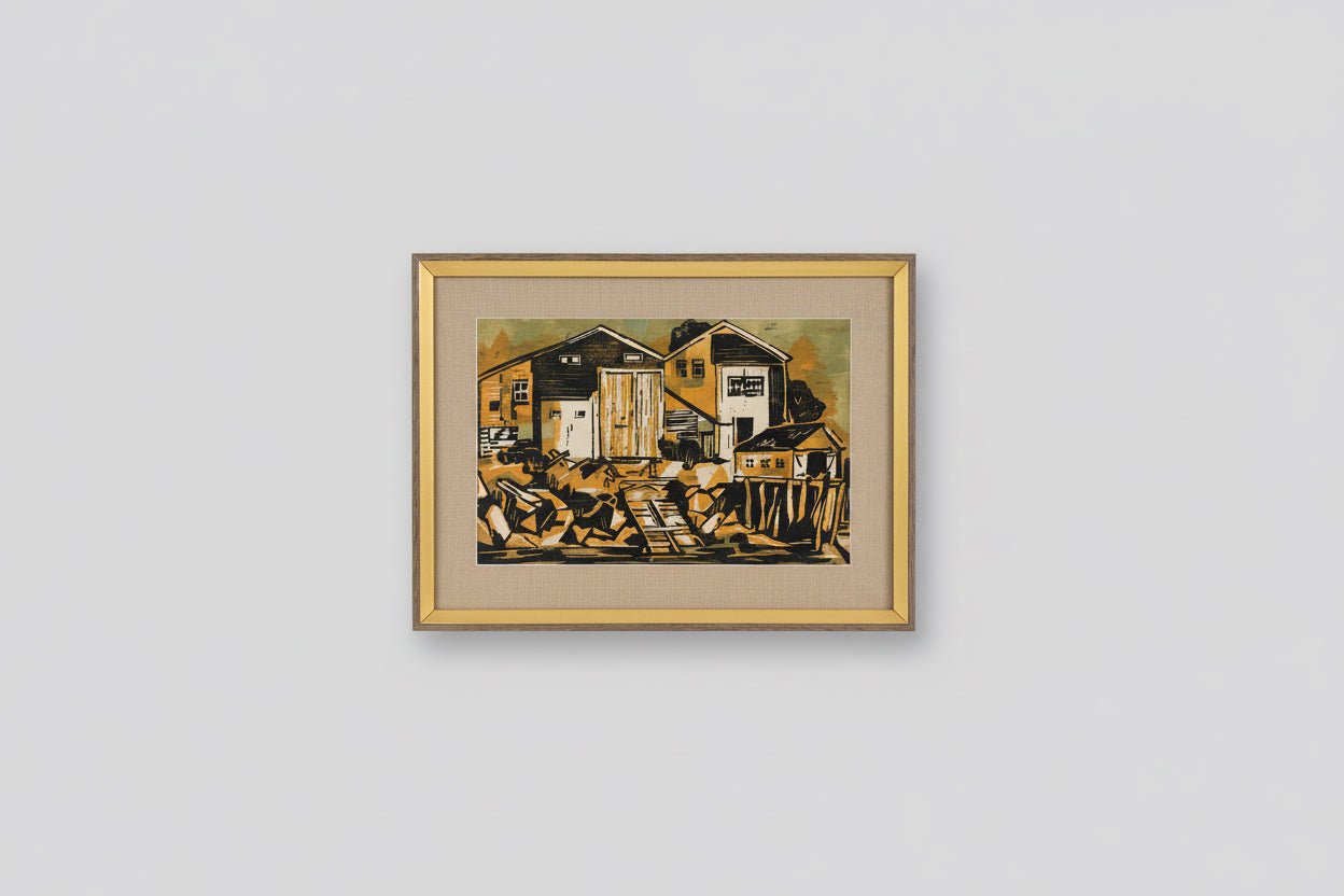 MCM 1144 - Dockside - Wood Cut - The Artful
