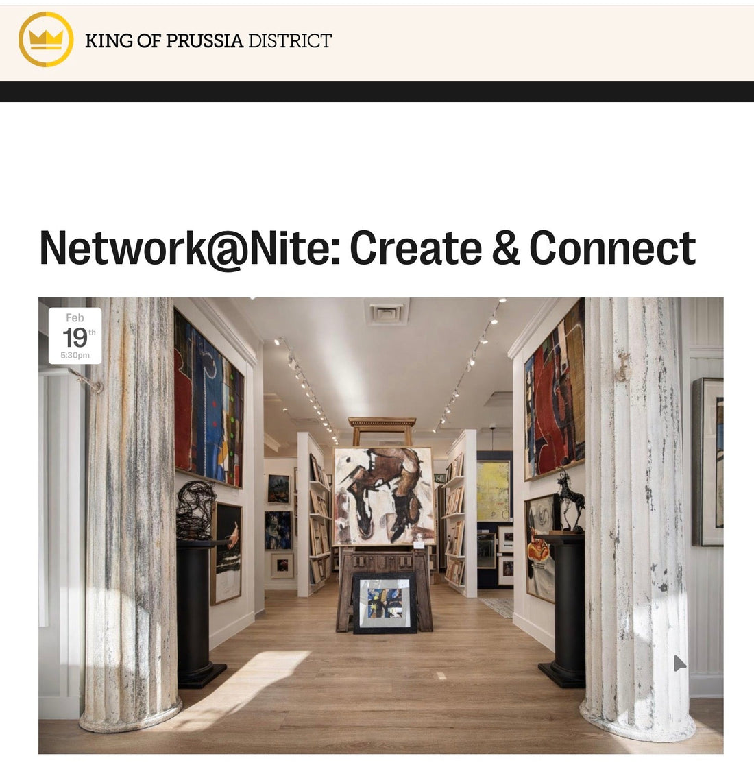 Network@Nite: Create & Connect Feb 19th - The Artful