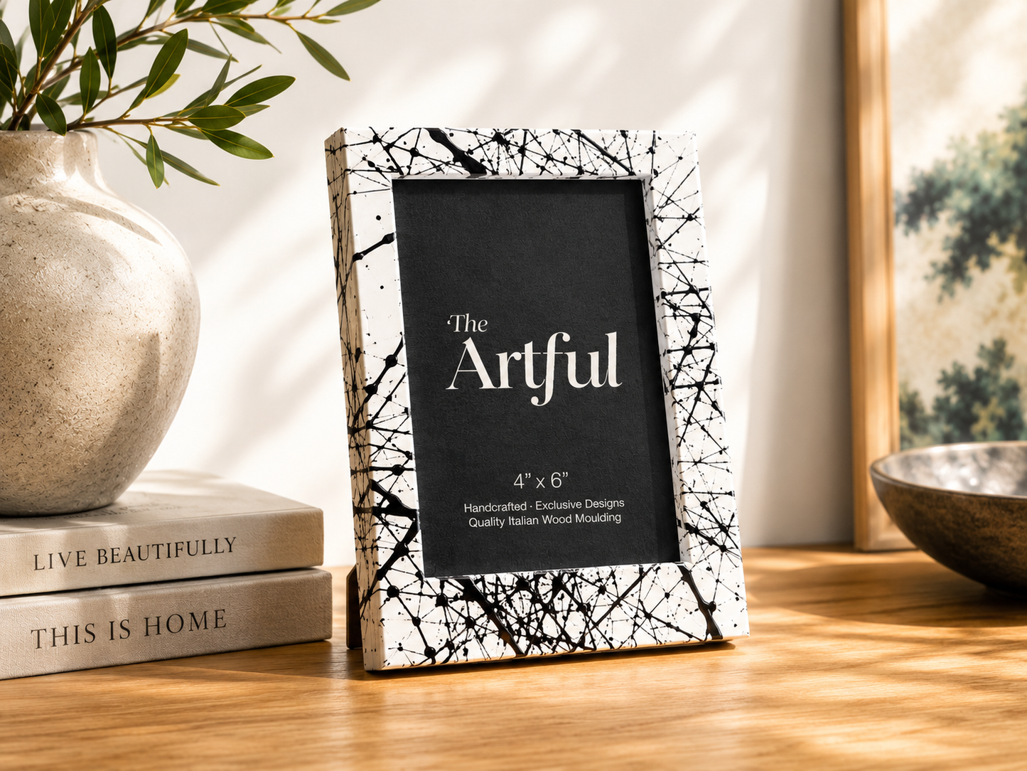 Custom Splatter Frame - Ready Made 4x6’’ - Photo & Art