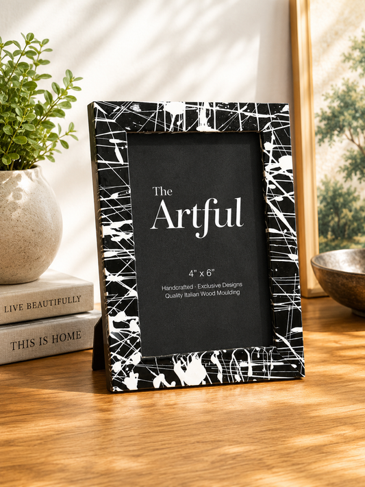 Custom Splatter Frame - Ready Made 4x6’’ - Photo & Art
