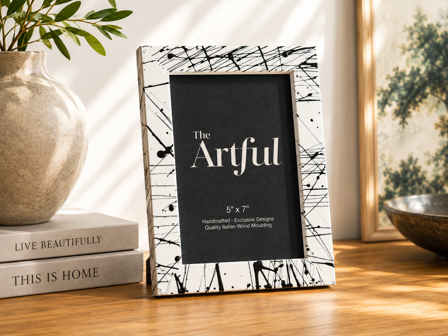 Custom Splatter Frame - Ready Made 5x7’’ - Photo & Art