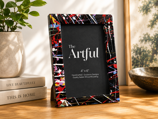 Custom Splatter Frame - Ready Made 4x6’’ - Photo & Art