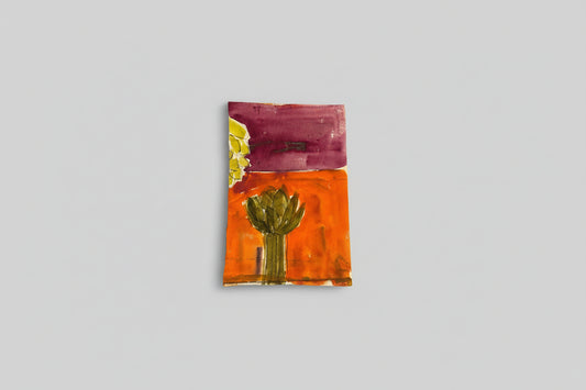 Artichokes- Mixed media on paper