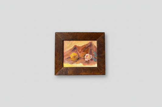 Brown Bag in Burl - Oil on panel - 1139 - The Artful