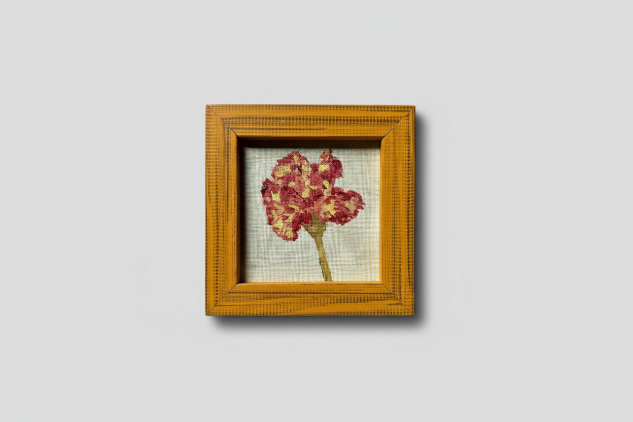 Simple Carnation - Oil on Board - 1084 - The Artful