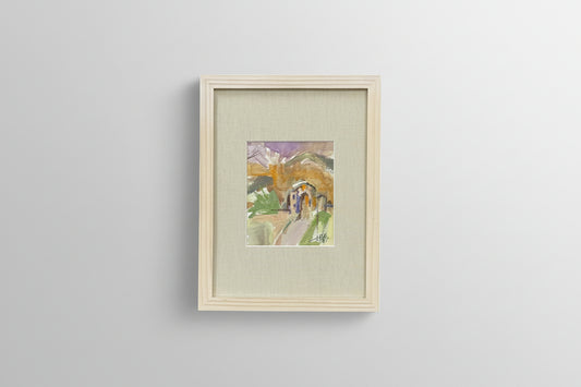 Tuscan Estate - Angela Reed - Mixed media on paper 1436 - The Artful