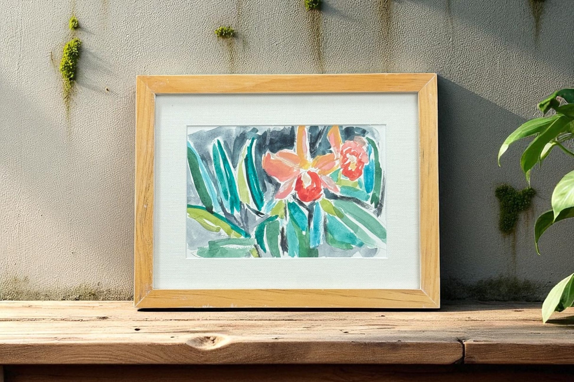 Daffodil - Angela Reed - Mixed media on paper 1438 - The Artful