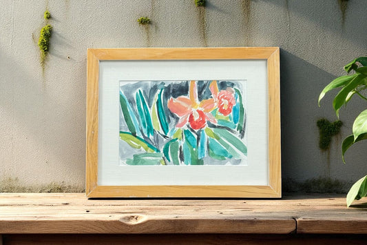 Daffodil - Angela Reed - Mixed media on paper 1438 - The Artful