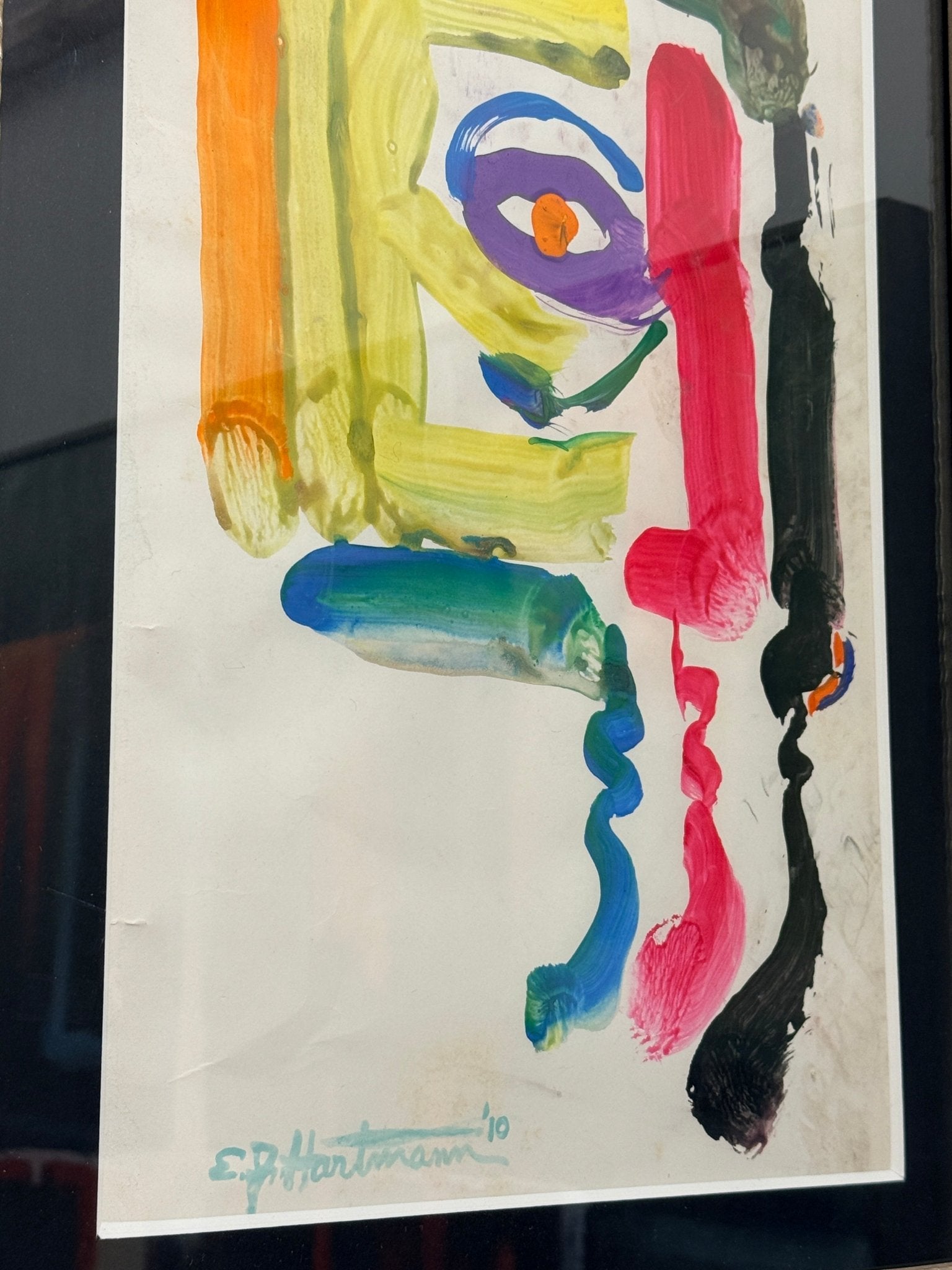 Many Faces - Ed Hartman - Mixed Media on Paper 1420 - The Artful