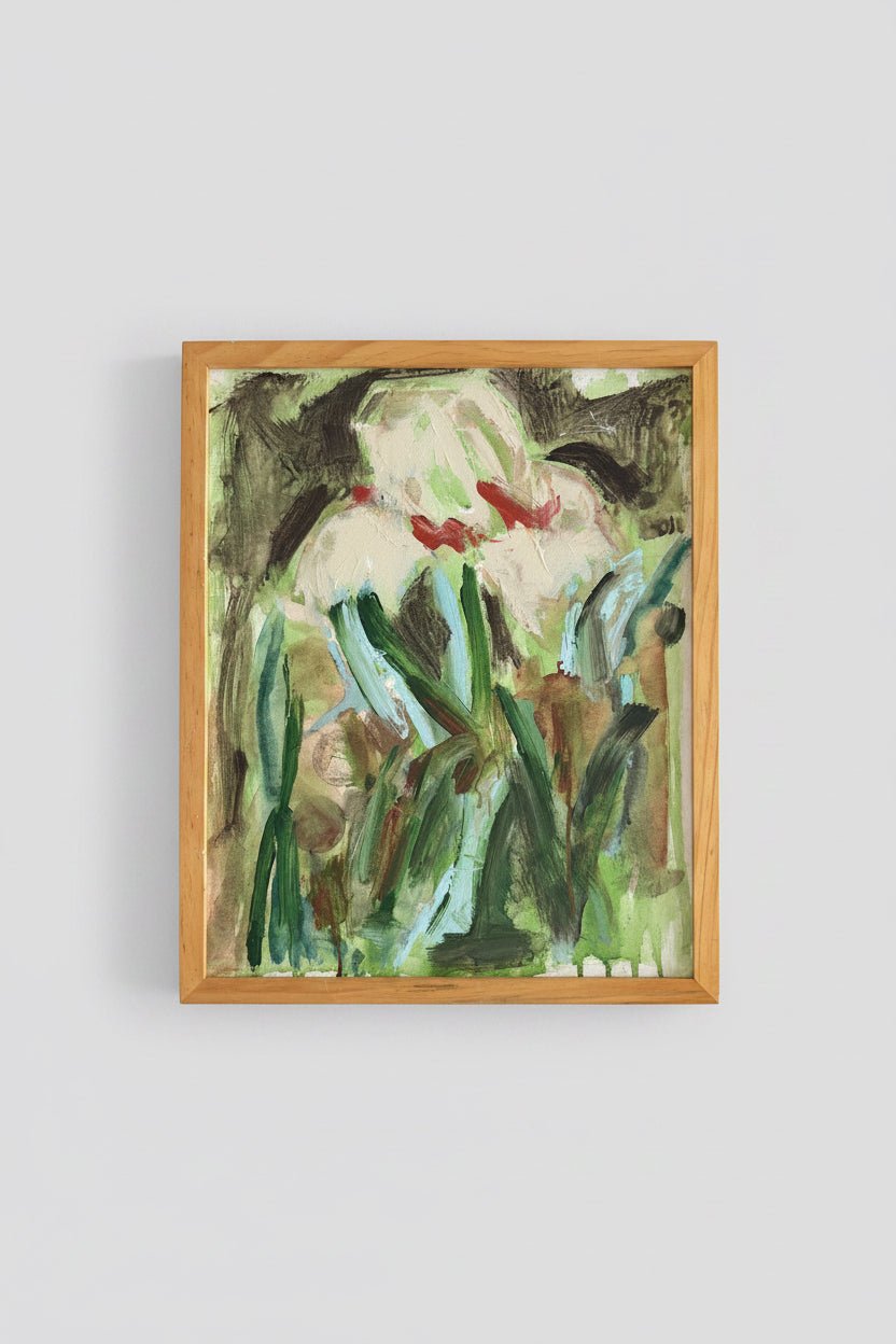 White Lilly - Angela Reed - Mixed media on canvas 1421 - The Artful