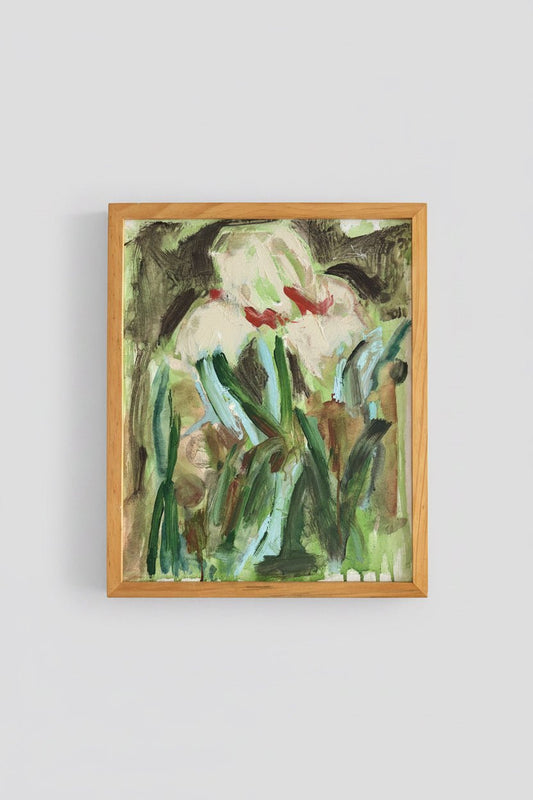 White Lilly - Angela Reed - Mixed media on canvas 1421 - The Artful