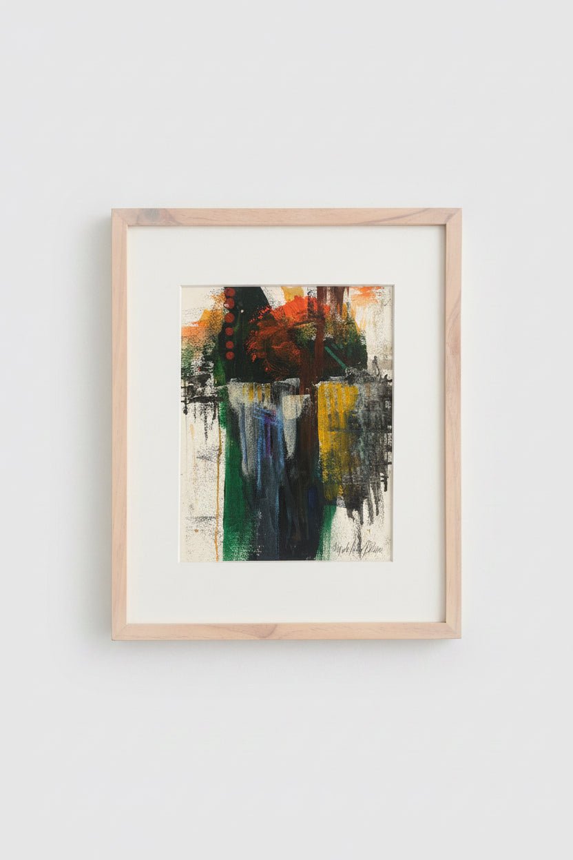 Dripping in Color - Angela Reed - Mixed media on canvas 1432 - The Artful