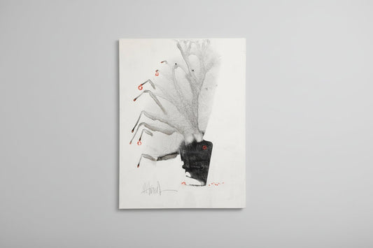 Murry Handler - Acrylic on canvas - Red Berries - The Artful