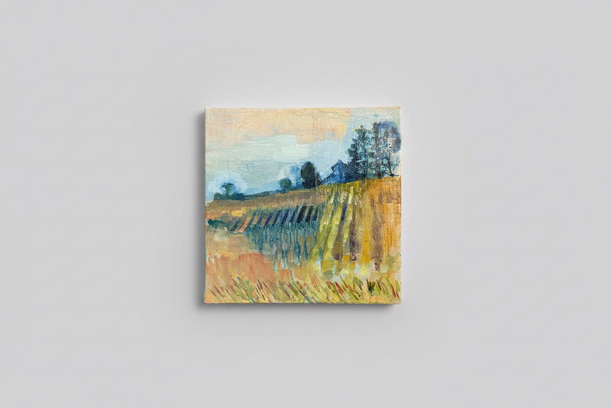Incredibly Gold Wheat - Painting - Monique Sarkessian - The Artful
