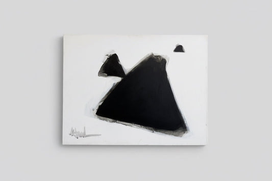Murry Handler - Acrylic on canvas - Untitled Black Form - The Artful