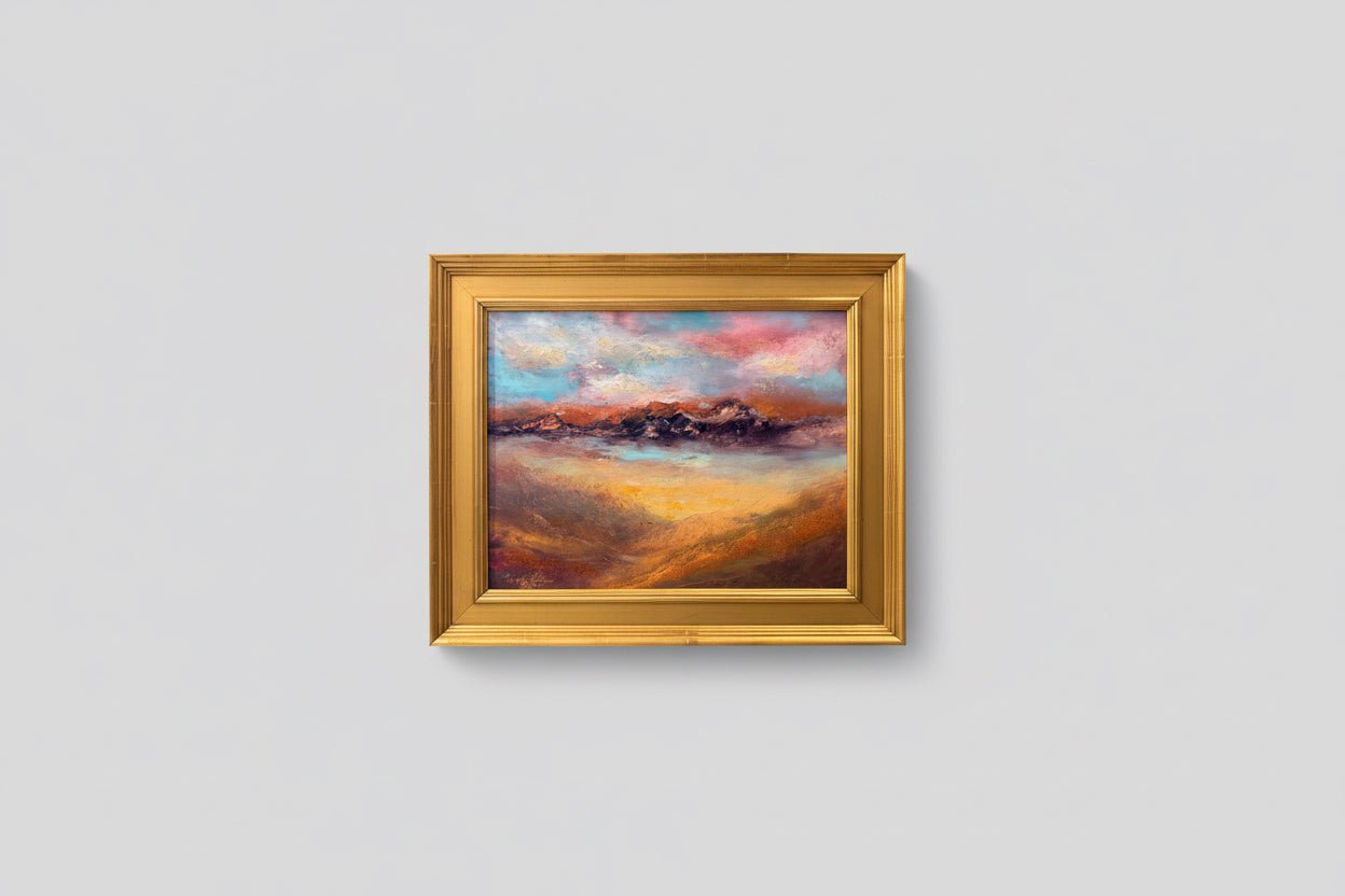 Henry Leshner - Oasis - Oil & Cold Wax on Panel - The Artful