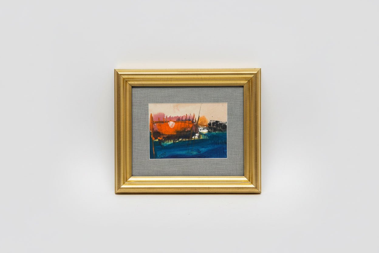 Angela Reed - Sunrise Ship - Oil on Paper - The Artful