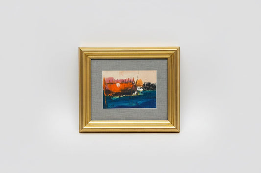 Angela Reed - Sunrise Ship - Oil on Paper - The Artful