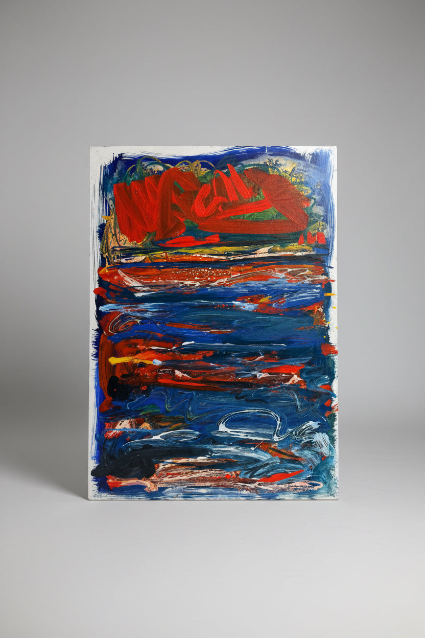 Alfonso Caliendo - Abstract “1979” - Oil on Paper #2456