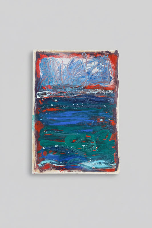 Alfonso Caliendo - Abstract “1979” - Oil on Paper #2453