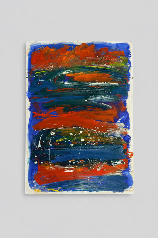 Alfonso Caliendo - Abstract “1979” - Oil on Paper #2451