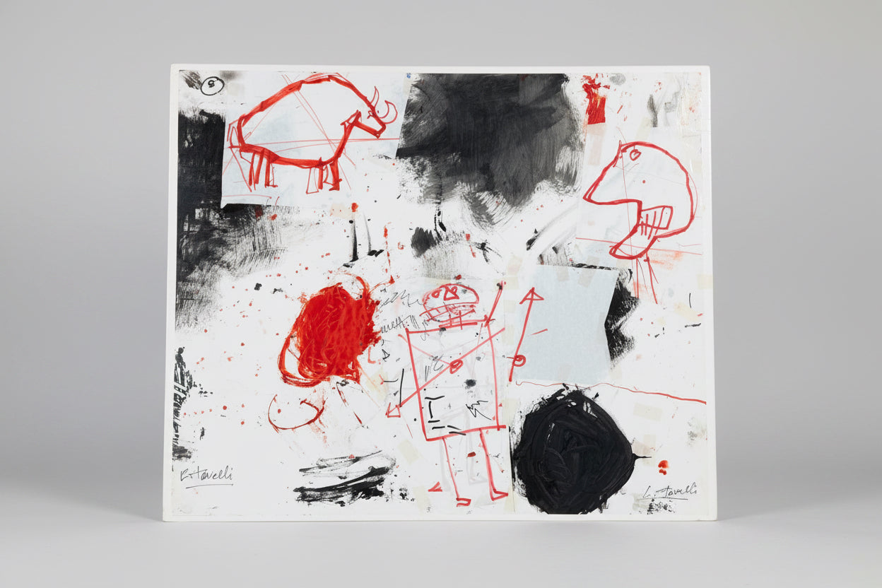 Original mixed media artwork on paper by Tavelli, Art number 2446