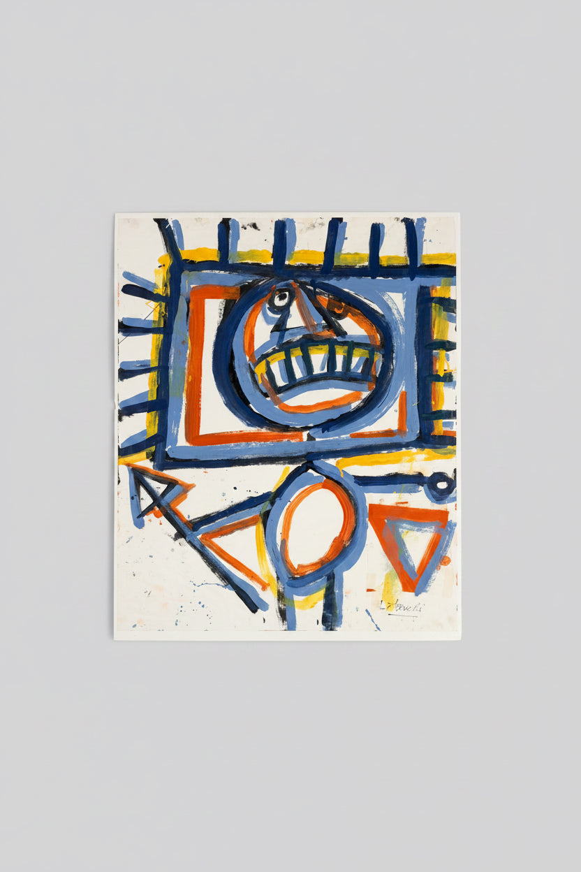 Original mixed media artwork on paper by Tavelli, Art number 2439