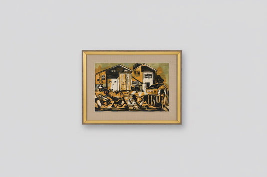 MCM 1144 - Dockside - Wood Cut - The Artful