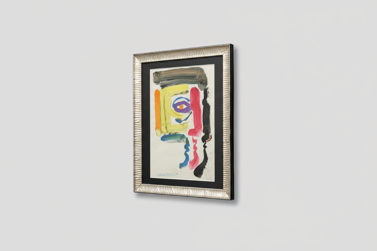 Many Faces - Ed Hartman - Mixed Media on Paper 1420 - The Artful