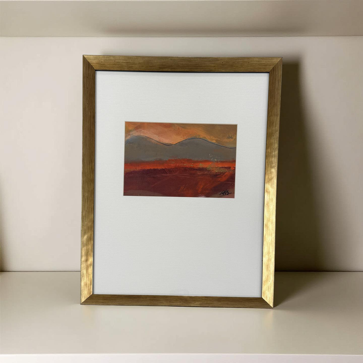 Hillside - Angela Reed - Mixed media on paper #1976 - The Artful