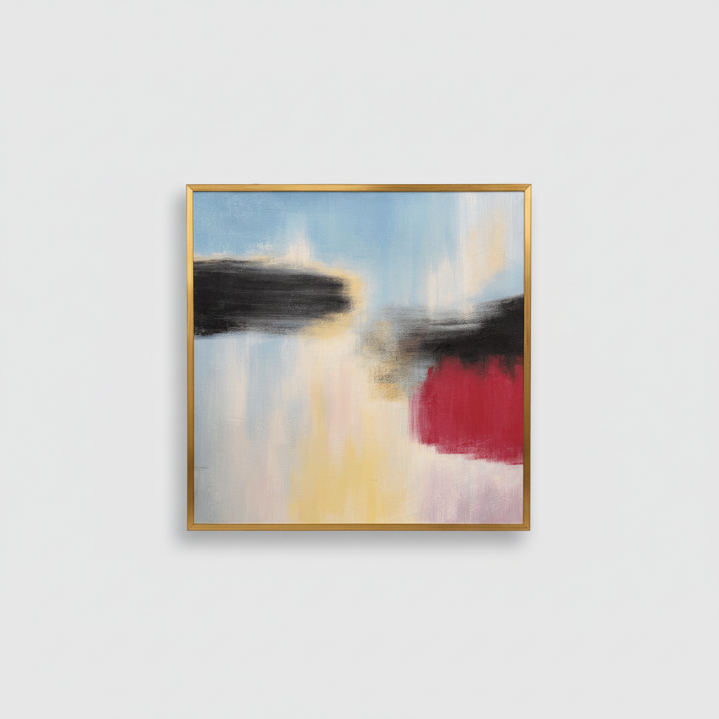 Feathered Quiet - Abstract Oil - 1433 - The Artful