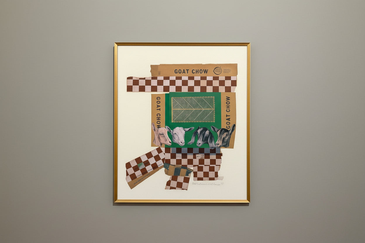Robert Rauschenberg - Goat Chow (from the Chow Bags suite), 1977 1421 - The Artful